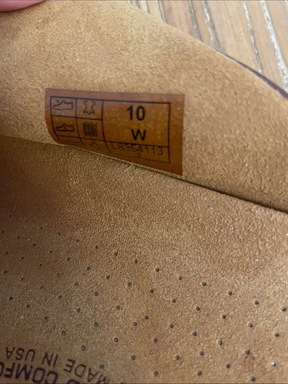 SAS Cozy Leather Slide Adjustable Strap Sandals in Amber Brown 10 Wide